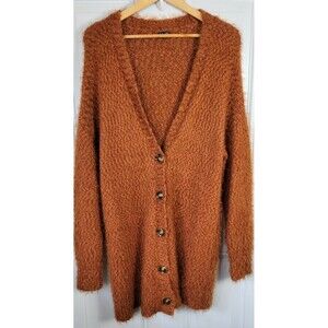 Splendid Long-Line Eyelash Cardigan Sweater Size M